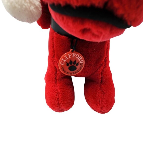 Vtg 1990s Dakin Clifford Holiday Plush 10 Inch Christmas Dog Vintage Collectible - Picture 3 of 6